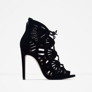 zara lace heels